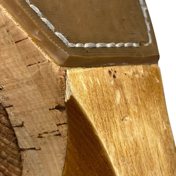 Frye Women’s Bridget Ornament Brown Wedge Sandal Size US 10 - Picture 11 of 13